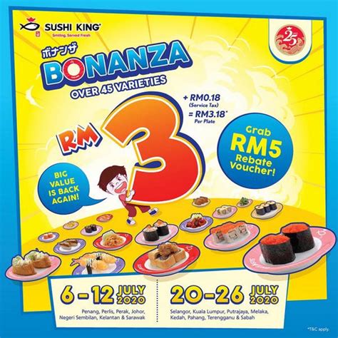 Win 30 plates of skbonanza!!!! 6-26 Jul 2020: Sushi King Bonanza Promotion ...