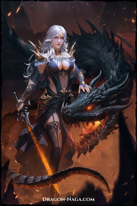 Dragon Dragon Naga Dark Fantasy Art Fantasy Art Women Fantasy Female Warrior