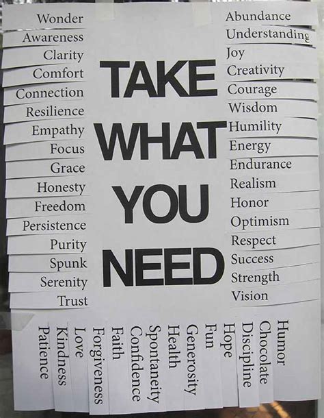 Take What You Need Flyer Gerald Grows Home Page