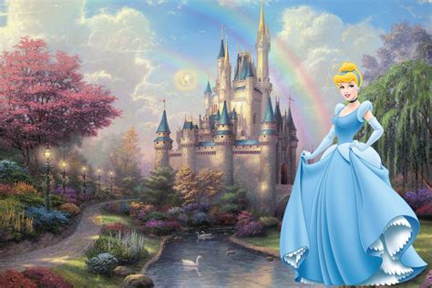 Princess Birthday Backdrop Cinderella Princess Castle Party Etsy