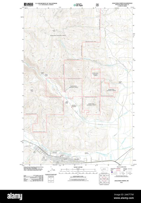 Usgs Topo Map Montana Mt Anaconda North 20110622 Tm Restoration 2AA7T7M 