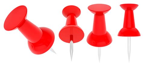 Red Push Pin Png Vector Psd And Clipart With Transparent Background
