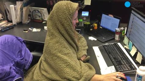 In summer the office turns into a freezing environment where no one could possibly type without gloves and a thick, wool blanket on her knees. This could be why your office is always so cold