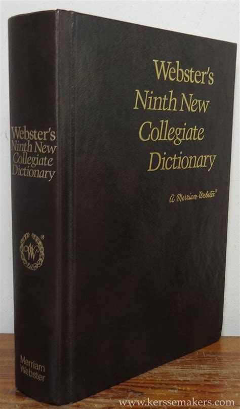 Boekwinkeltjesnl Webster Websters Ninth New Collegiate Dictionary