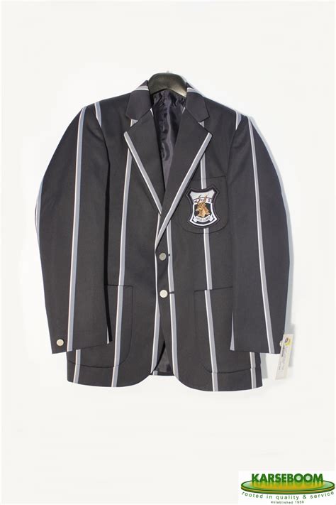 Windhoek High School Blazer Striped Whs School Blazer With Logo High