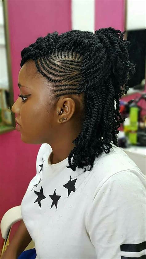 Coiffure africaine tresse cheveux naturel on Stylevore