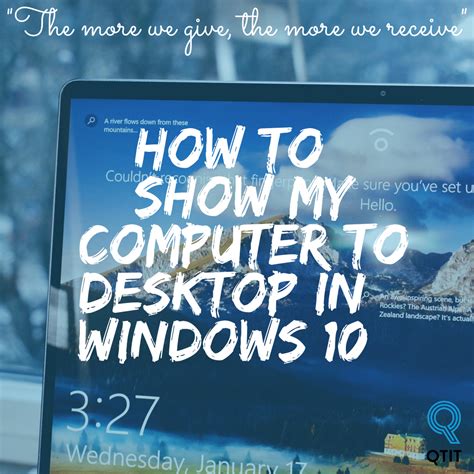 How To Show My Computer This Pc Icons To Desktop In Windows 10