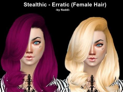 The Sims Resource Stealthic`s Erratic Hairstyle Recolored By