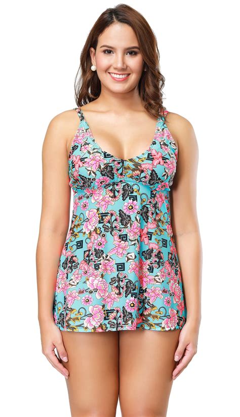 Plus Size Nautical Bathing Suit OFF Colorful Printed Plus Size Bathing Suits In
