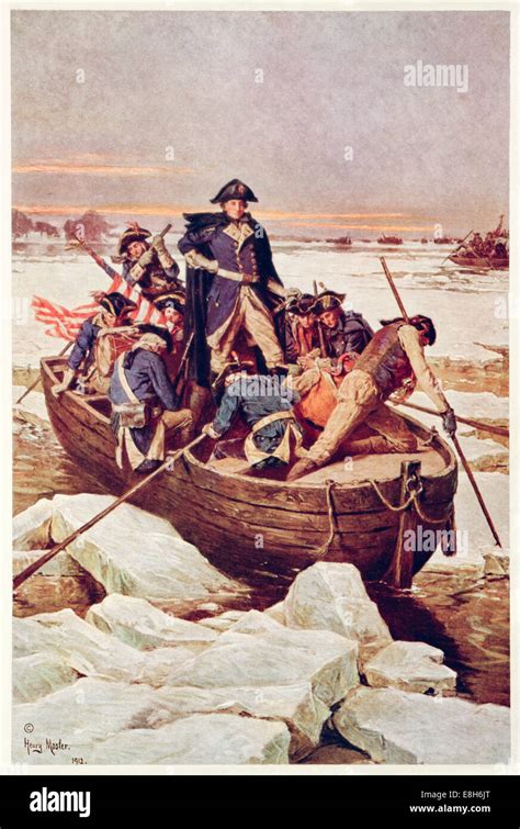 George Washington Crossing The Delaware Painting Original Washington