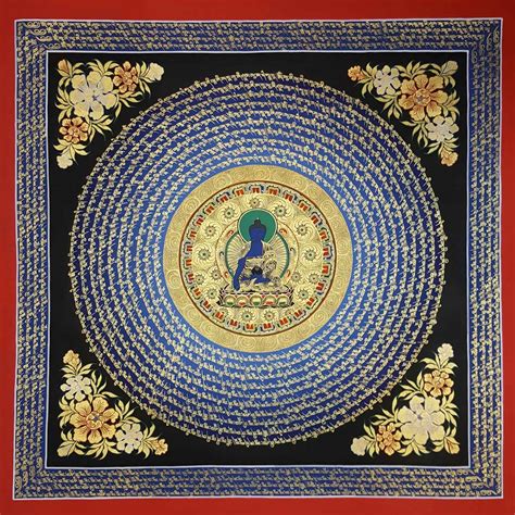 Medicine Buddha Mantra mandala - Mandalas Life