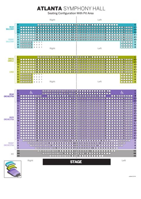 Atlanta Symphony Hall Seating Chart Printable Pdf Download