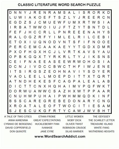 Printable Word Search Puzzles For Senior Citizens