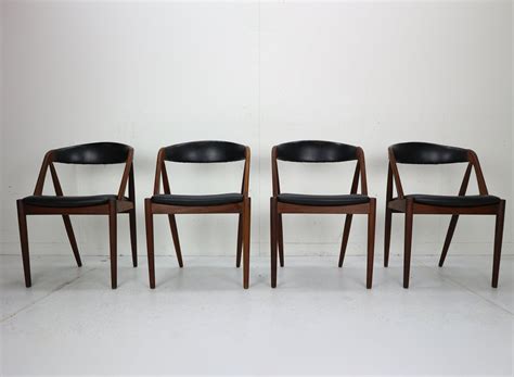 Kai Kristiansen Model 31 Set Of 4 Teak A Frame Chairs For Schou