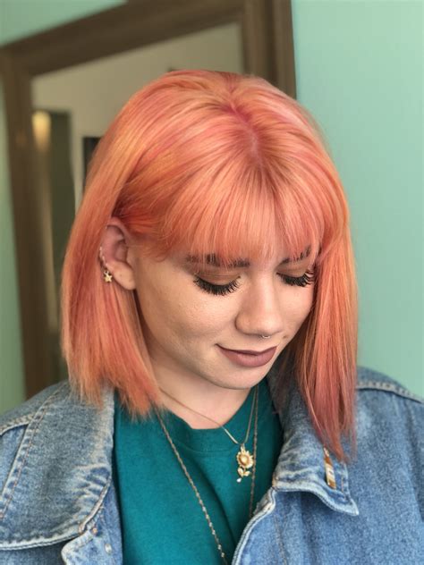 Neon Peach Is About To Be The Summer S Biggest Hair Color Trend — Again