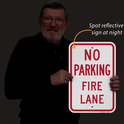 Buy Smartsign No Parking Fire Lane Sign 12 X 18 Inches Engineer