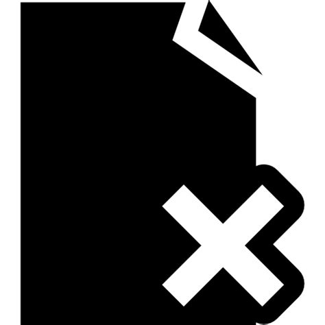Delete File Symbol Icon