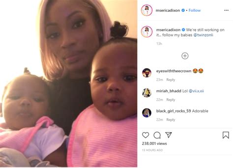 Aht Aht Erica Dixons Twin Daughter Mocks Her And Leaves Fans Cracking Up