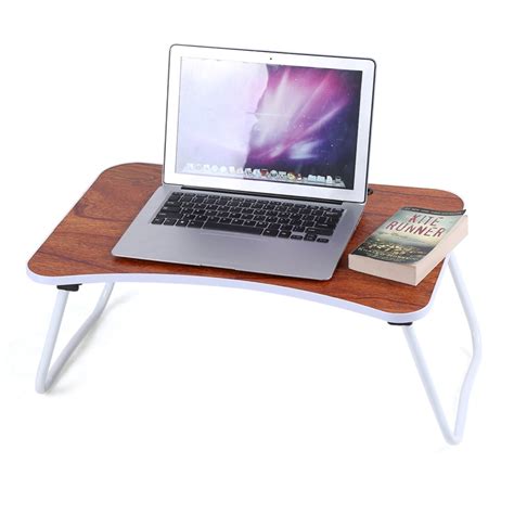 Portable Folding Bamboo Laptop Table Sofa Bed Office Laptop Stand Desk