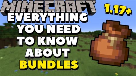 Minecraft Complete Bundle Guide Minecraft 117 Bundles Crafting