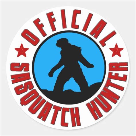 Official Sasquatch Hunter Bigfoot Member Sticker
