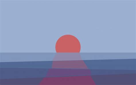 Sunset Abstract Minimalism 2k Wallpaper Minimalist Wallpaper