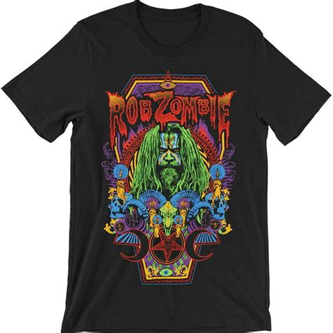 Rob Zombie Rob Zombie Necrocolor Mens Soft T Shirt