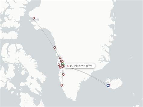 Direct Non Stop Flights From Ilulissat Jacobshavn Jav