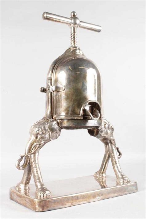 A French Silver Plated Duck Press By Cailar Bayard