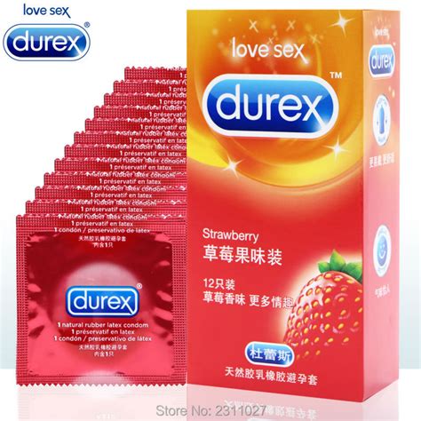 durex condoms large size condoms for men 12 pcs strawberry flavored in condoms from beauty