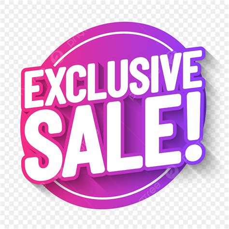 Exclusive Sale Vector Png Images Exclusive Sale Poster Exclusive