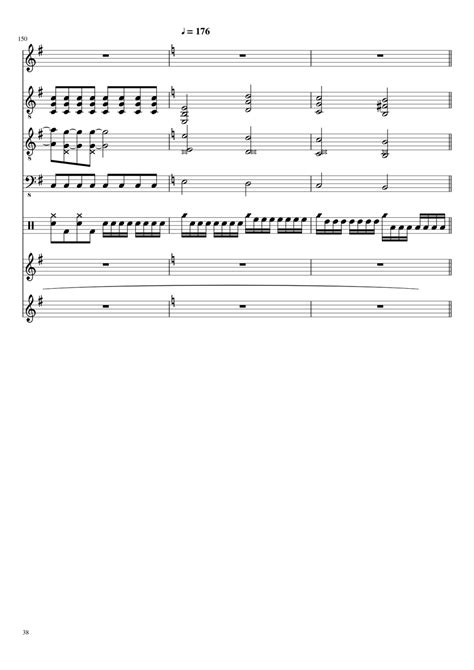 Free Sheet Music Welcome To The Black Parade By My Chemical Romance