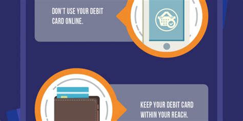 How To Be Debit Card Safe Infographic Portal