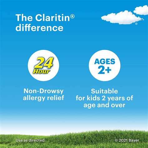 Claritin Childrens 24 Hour Allergy Medicine For Kids Non Drowsy