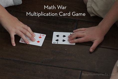 War is a simple card game where a player is supposed to win all cards or at least 3 wars against the opponent to win the game. Math War Multiplication Card Game