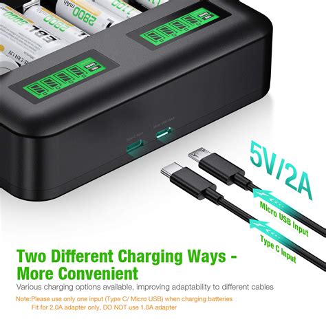 Ebl Lcd Universal Battery Charger For Aa Aaa C D Rechargeable Batteries