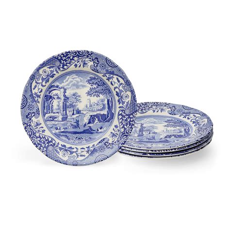 Blue Italian Set Of 4 Salad Plates Spode