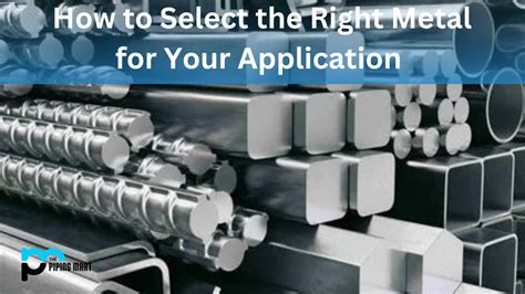 How To Select The Right Metal For Your Application