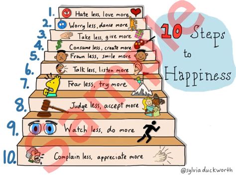 10 Steps To Happiness Sylviaduckworthshop