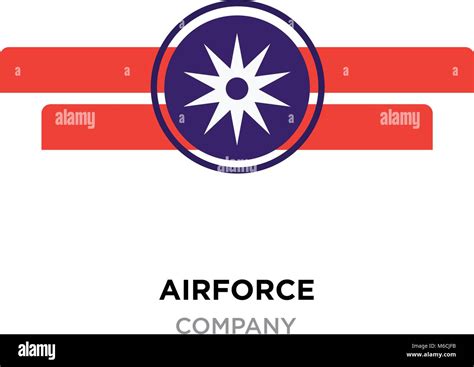 Airforce Logo Military Armed Forces Badges And Labels Vector Icon With