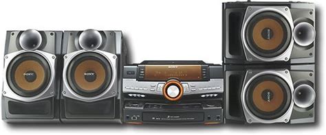Sony 1000w 3 Disc Mini Hi Fi Stereo System With Dual Cassette Decks Lbt