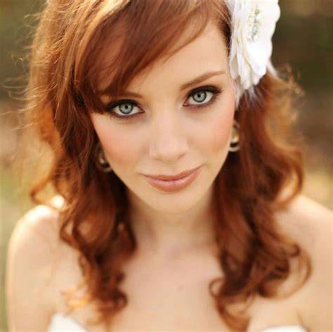 Pin By Abigail Meyer On Red Hair Blue Eyes Wedding Makeup Redhead
