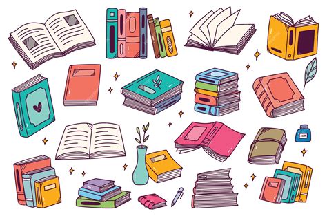 Hand Drawn Book Vector Hd Images Simple Cartoon Hand