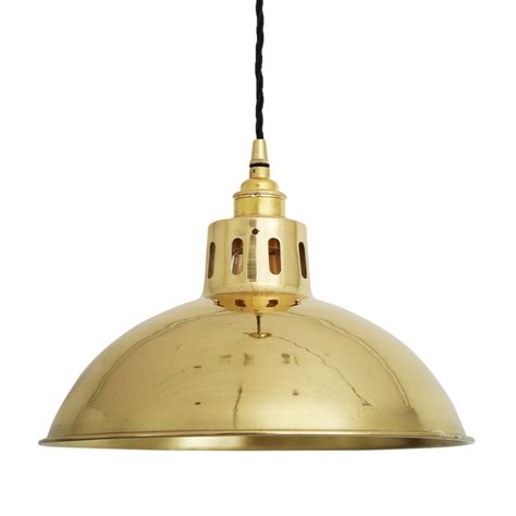 Mullan Lighting Mlp370 Paris Industrial Pendant Light Polished Brass