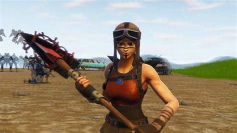 Renegade Raider Fortnite Holding Pickaxe With Trooper Hd Games