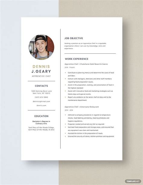 Senior Chef Resume Download In Word Psd Apple Pages Publisher