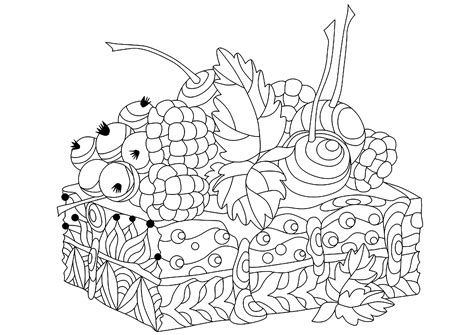 There are so many beautiful coloring pages out there i just had to share them with you all! Piece of cake - Cupcakes Adult Coloring Pages