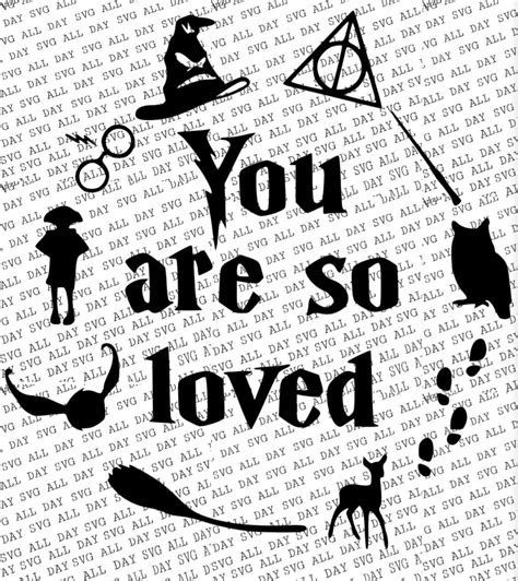 You are so loved Harry Potter SVG/JPG | Harry potter, Potter, Harry