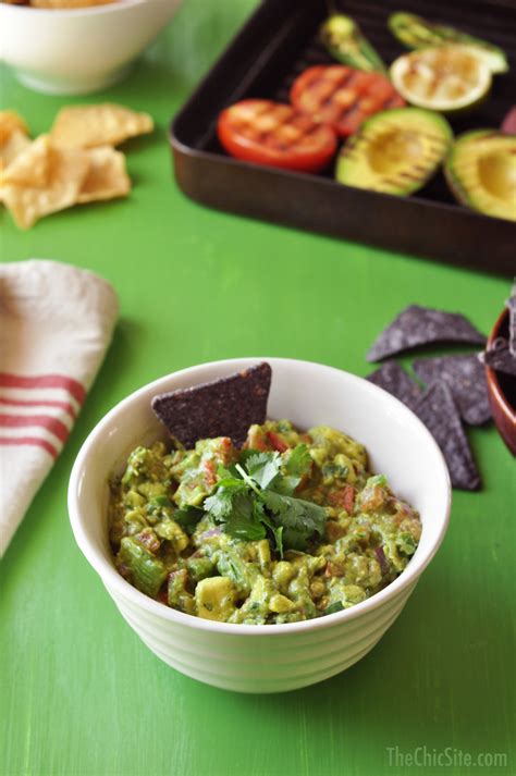 Grilled Guacamole The Chic Site