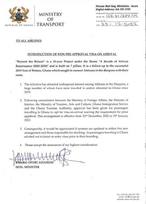 Beyond The Return Ghana Approves Visa On Arrival From 22 Dec To 15 Jan